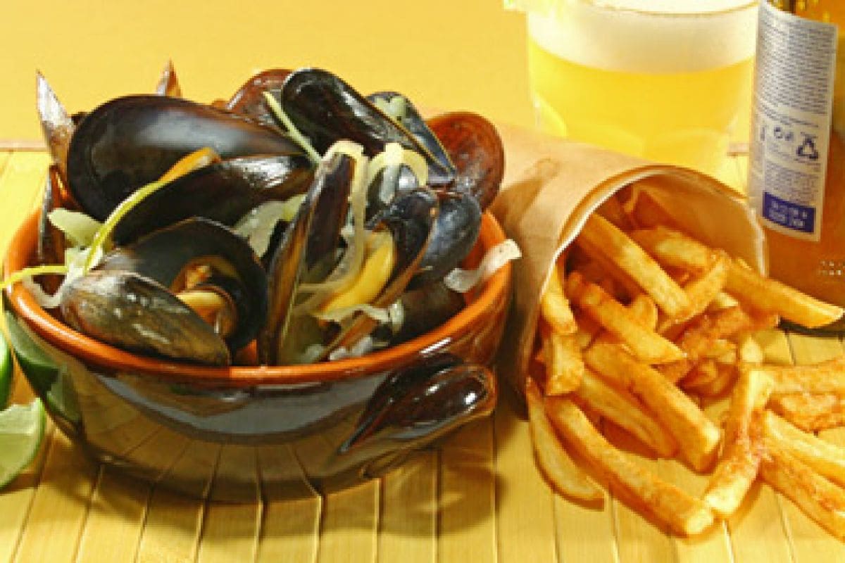 Mussels with White Beer