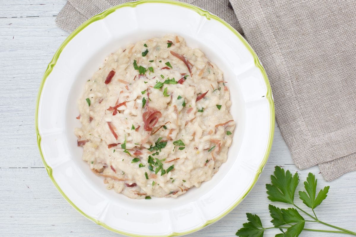 Beer and Speck Risotto