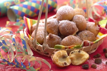 Tortelli with raisin scented with orange