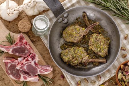 Pistachio Crusted Lamb Chops