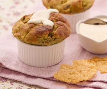 Artichoke Flans with Parmesan Sauce