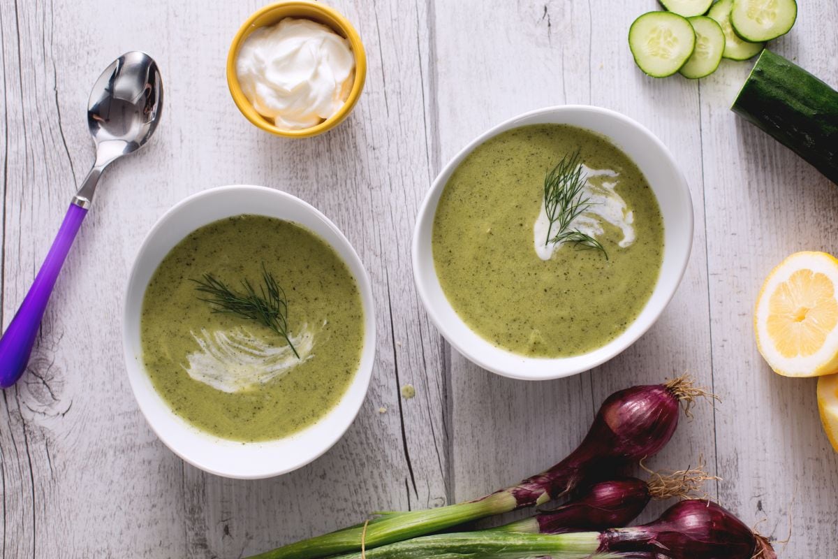 Cucumber and Yogurt Cream