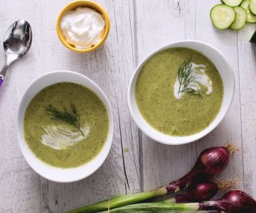 Cucumber and Yogurt Cream