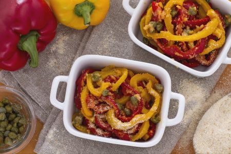 Baked Peppers with Capers
