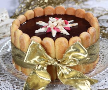 Charlotte (semifreddo) with nougat