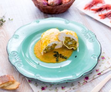 Easy Chicken Pockets Stuffed with Shrimp