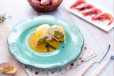 Easy Chicken Pockets Stuffed with Shrimp