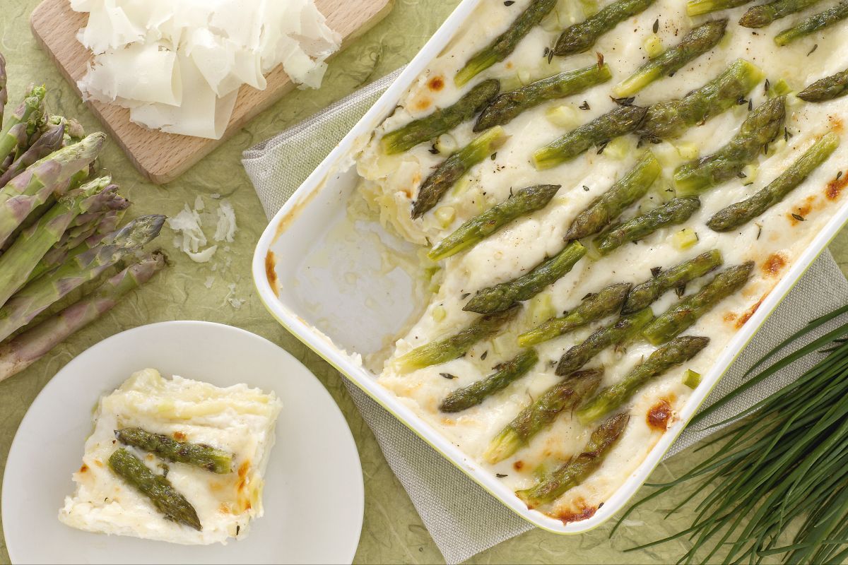Asparagus and Raspadura Lasagna