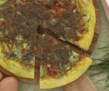 Omelette with Monk's Beard