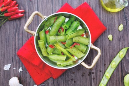 Sautéed Broad Bean Peels