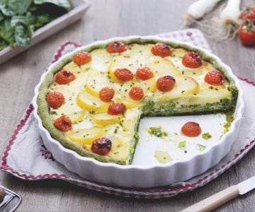 Tricolor savory pie