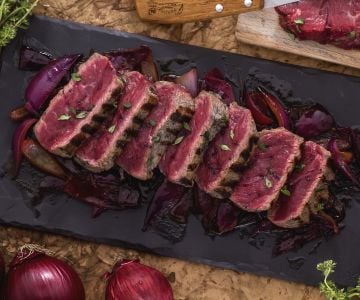 Sliced Beef with Sweet and Sour Onions