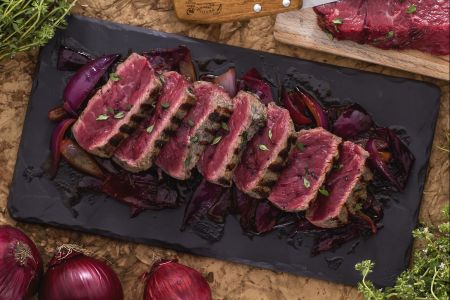Sliced Beef with Sweet and Sour Onions