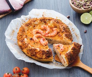 Puff Pastry with Swordfish and Shrimp