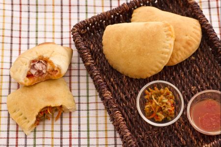 Mini baked calzones