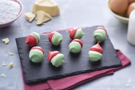 Tricolor Meringues