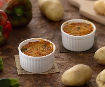 Vegetable and Cheese Flans