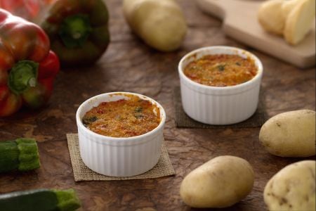 Vegetable and Cheese Flans