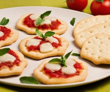 Tomato and Mozzarella Flatbreads