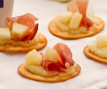 Flatbreads with Apples and Speck