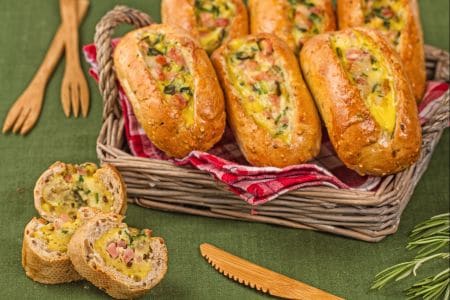 Bread Boats Stuffed