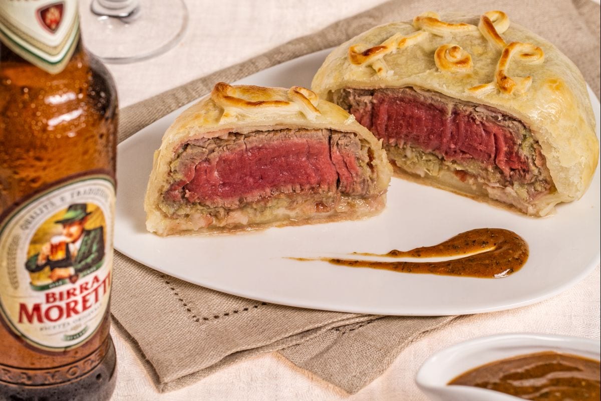 Beef fillet in beer crust