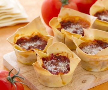 Lasagne cupcake