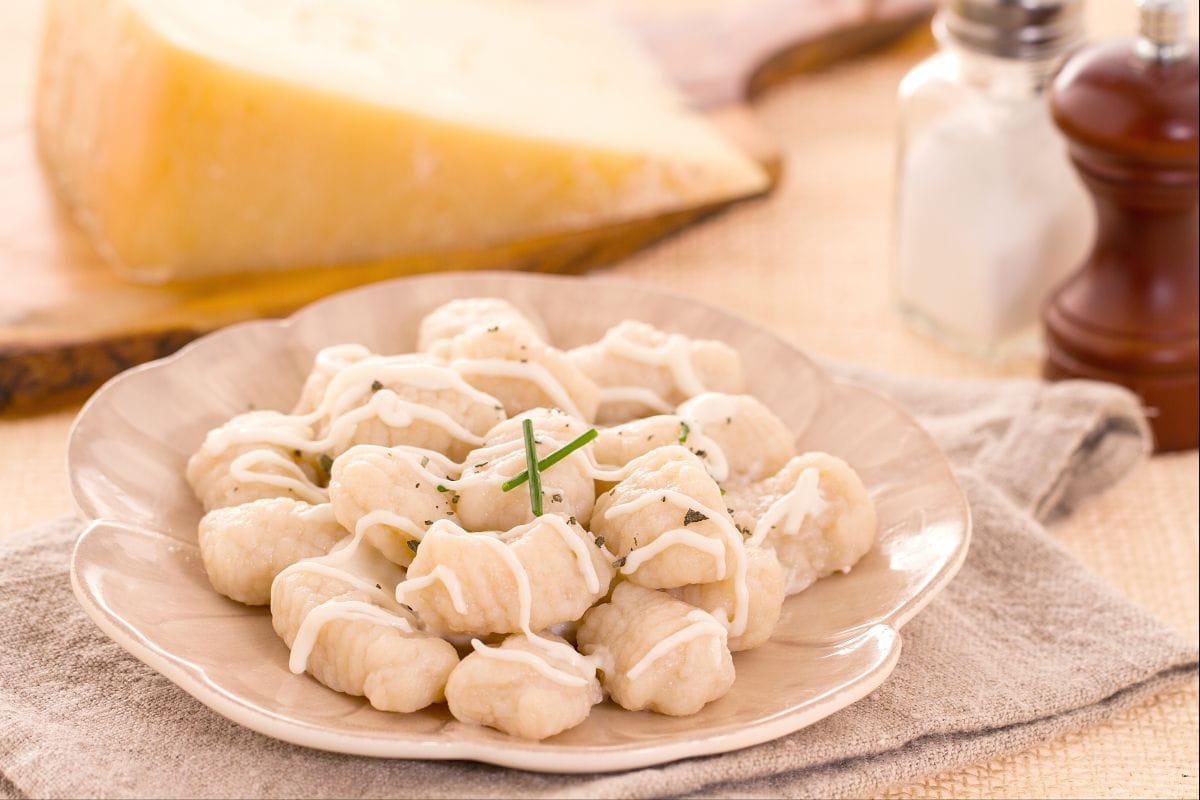 Gnocchi with Asiago cream