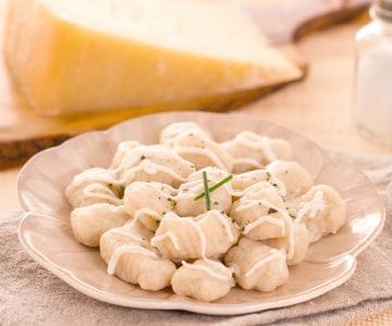 Gnocchi with Asiago cream