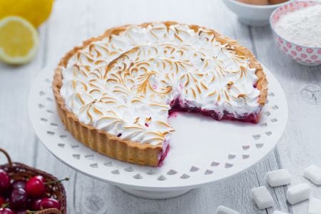 Meringue Cherry Cake