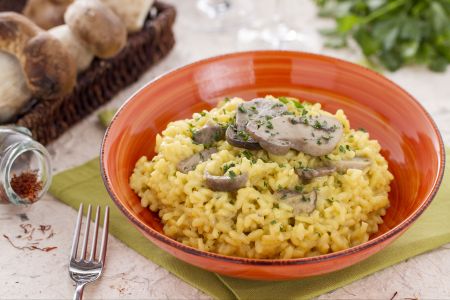 Porcini and Saffron Risotto