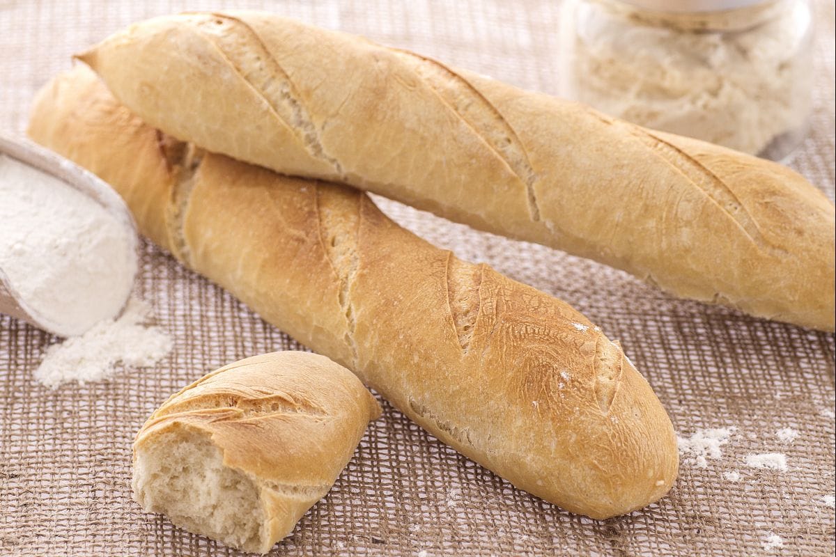 Baguette with sourdough