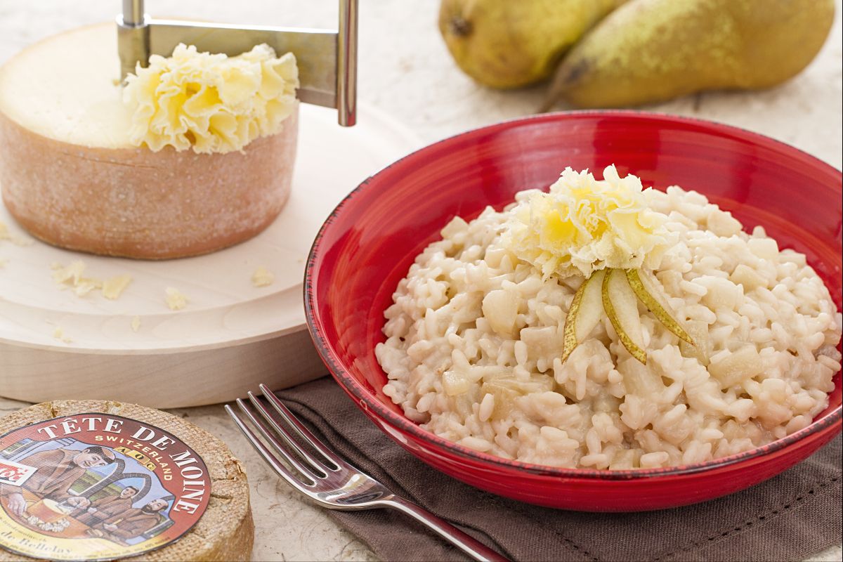 Pear and Tête de Moine Risotto