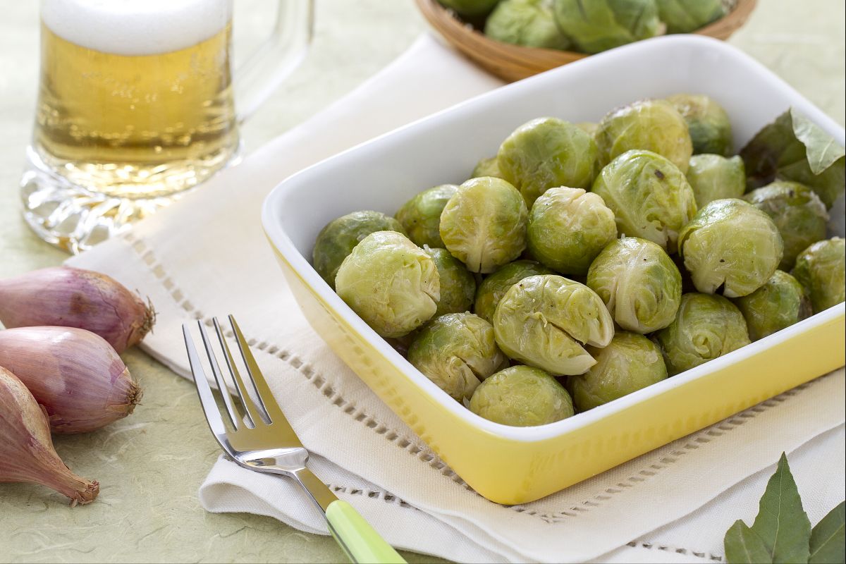 Braised Brussels Sprouts with Beer