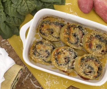 Spinach Dumpling Roll