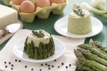 Asparagus flan