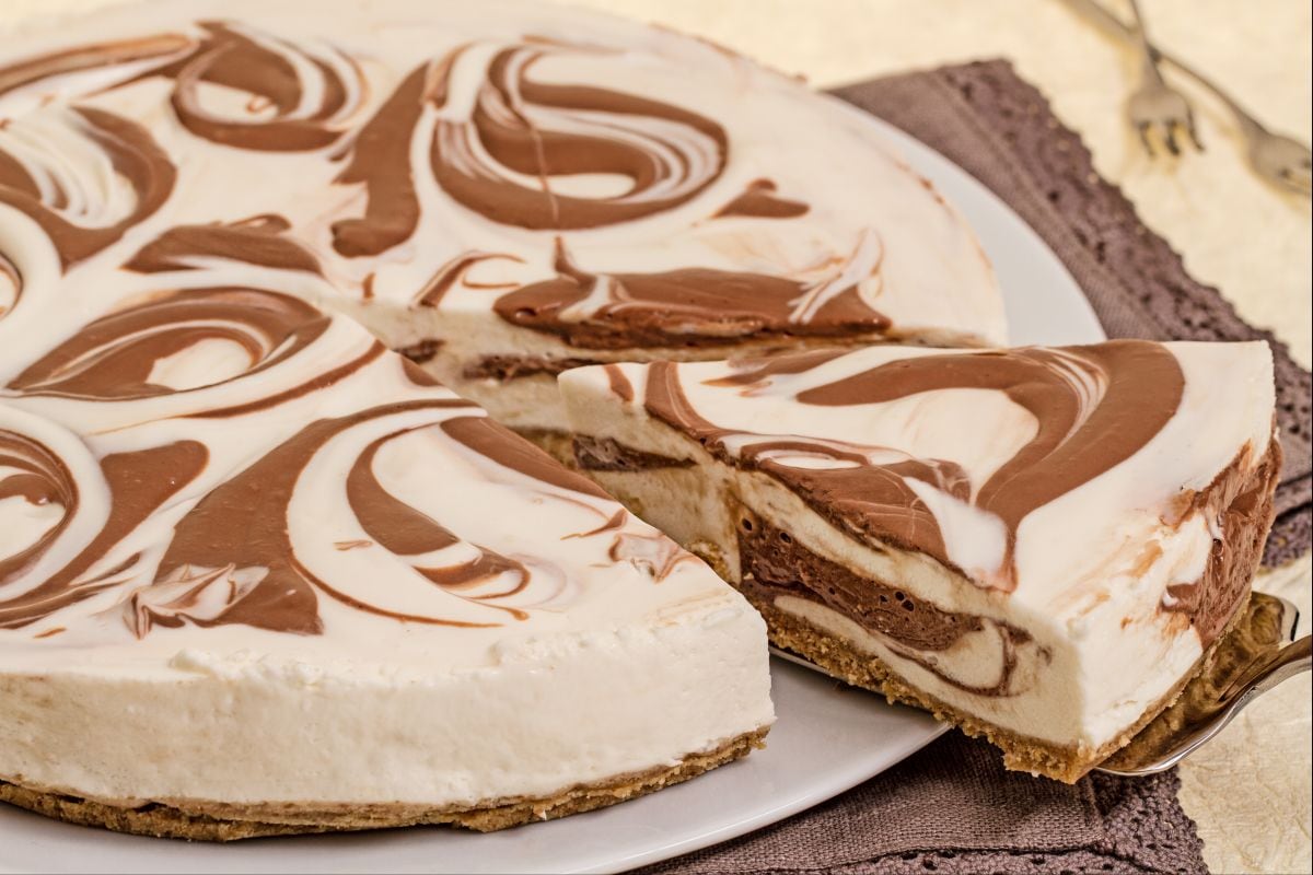 Marbled cheesecake