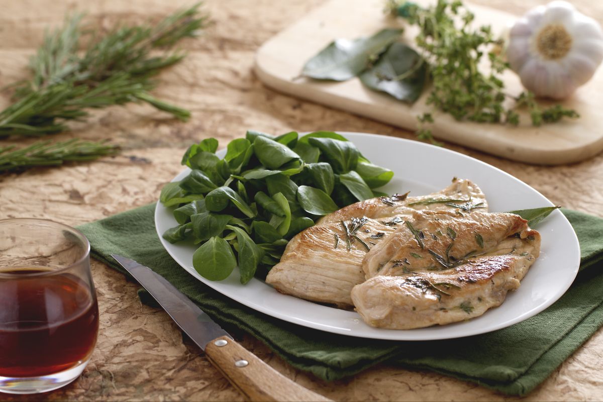 Chicken breast with balsamic vinegar