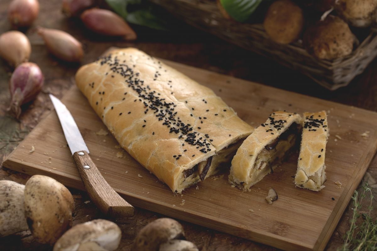 Porcini Mushroom Strudel