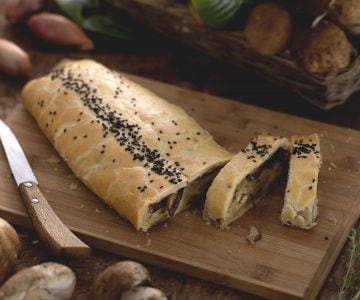 Porcini Mushroom Strudel