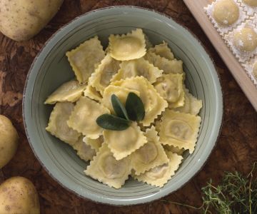 Potato ravioli