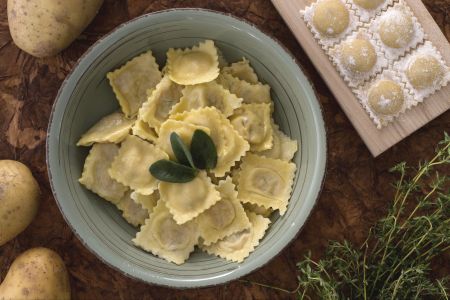 Potato ravioli