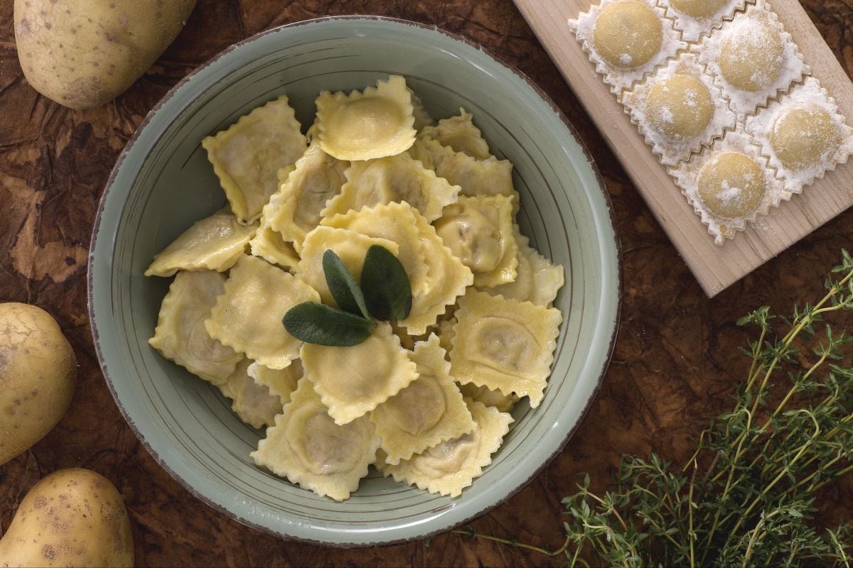 Potato ravioli
