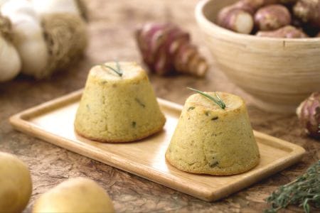 Jerusalem artichoke flan