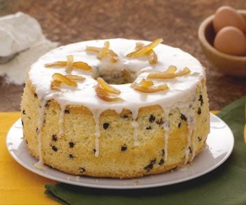 Chiffon cake orange and chocolate