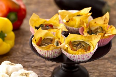 Vegetarian Lasagna Cupcake