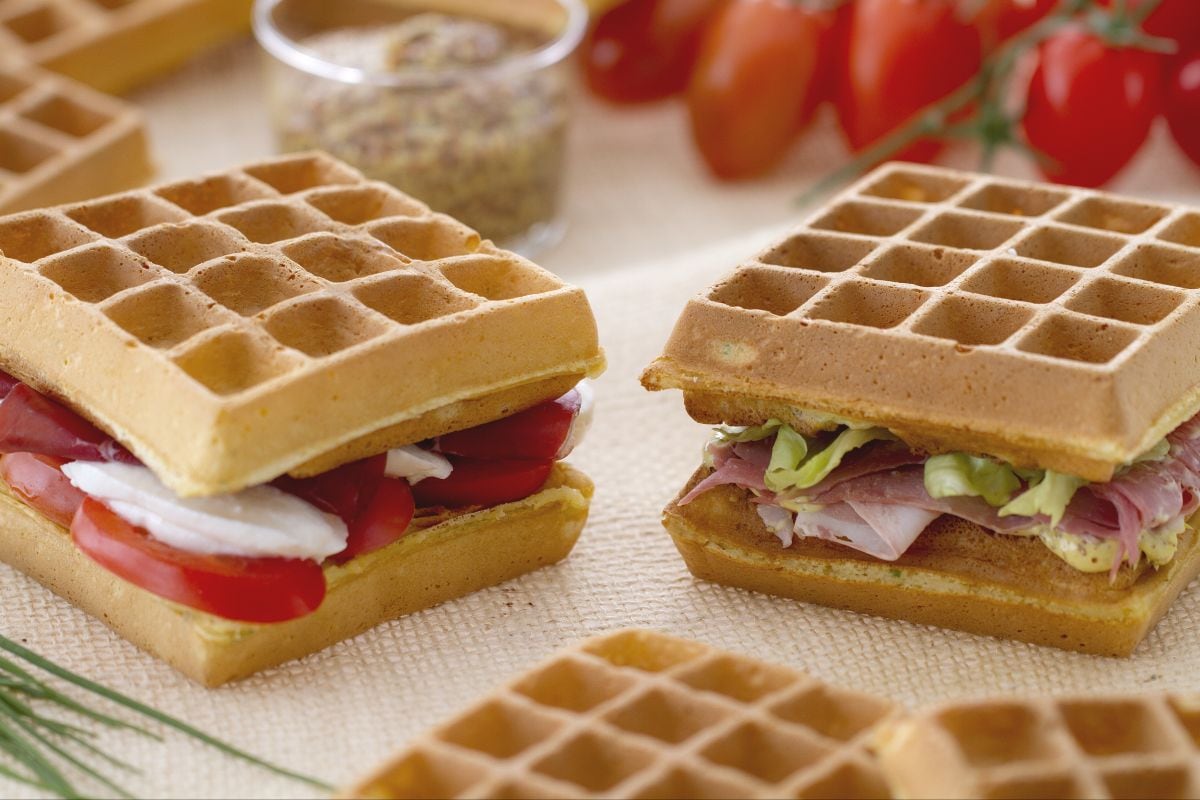 Waffle sandwich