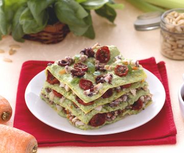 Lasagna with octopus ragù