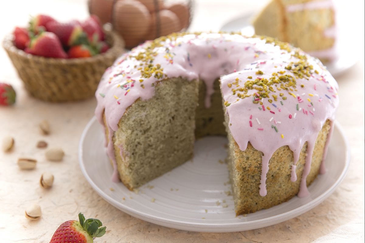 Chiffon cake multicolor