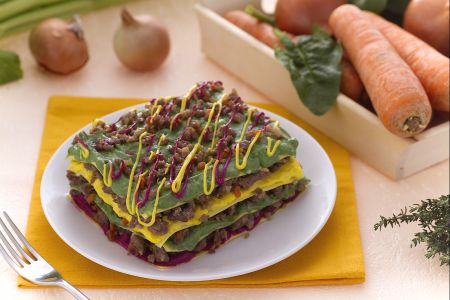 Colorful lasagna
